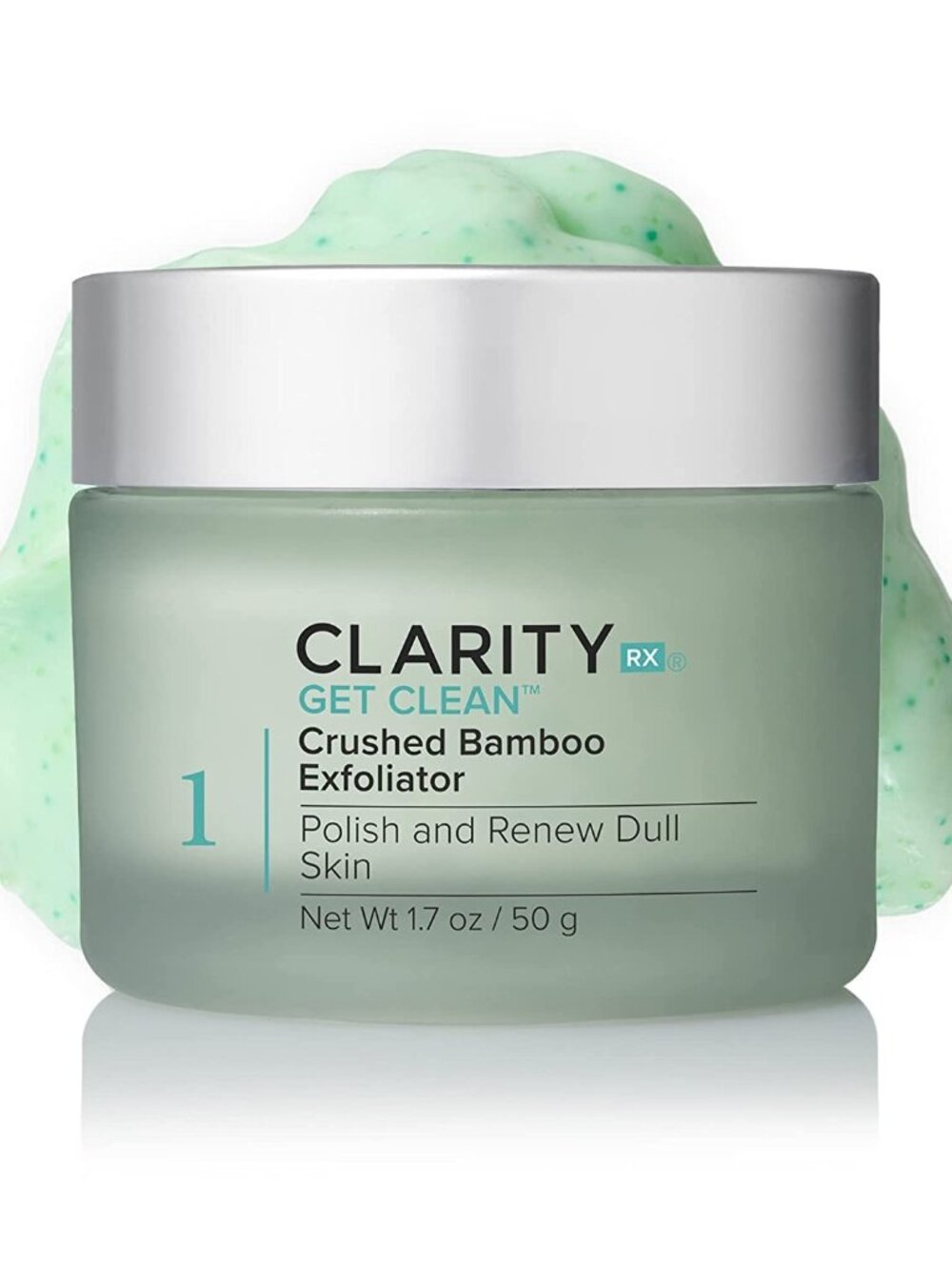 ClarityRx Get Clean Crushed Bamboo Gentle Exfoliating Face Wash (1.7 oz)